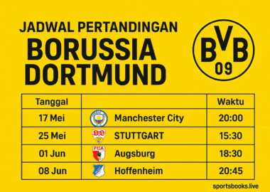 jadwal pertandingan Dortmund 2025
