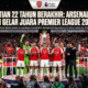 Sorak-sorai kegembiraan para pemain Arsenal saat mengangkat trofi juara Premier League di atas panggung di hadapan ribuan suporter setia