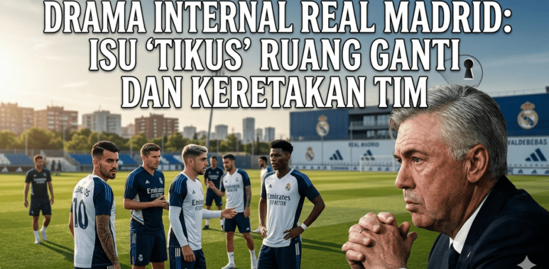Skuad Real Madrid sedang melakukan sesi latihan rutin di bawah pengawasan tim pelatih menjelang pertandingan krusial