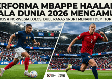 Duel sengit Kylian Mbappe dan Erling Haaland saat membela negara masing-masing di fase grup Piala Dunia 2026