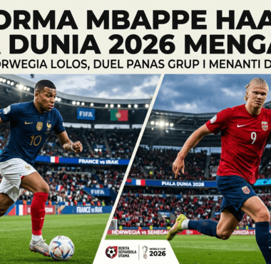 Duel sengit Kylian Mbappe dan Erling Haaland saat membela negara masing-masing di fase grup Piala Dunia 2026