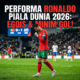Cristiano Ronaldo tertunduk lesu di lapangan setelah gagal mencetak gol untuk Portugal di laga pembuka Piala Dunia 2026