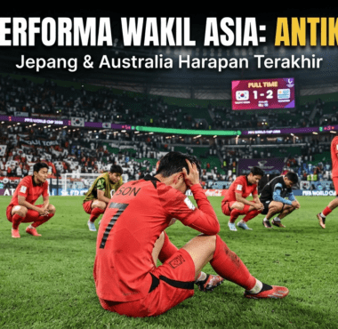Ekspresi lesu pemain sepak bola Korea Selatan setelah peluit panjang pertandingan fase grup Piala Dunia 2026 dibunyikan.