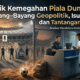 Gerbang pemeriksaan paspor dan imigrasi di bandara internasional dengan latar belakang paspor dari berbagai negara.