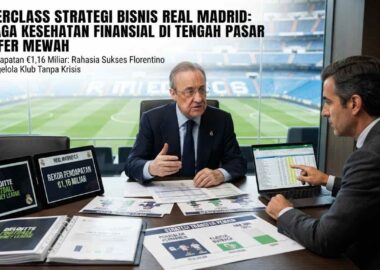 Presiden Real Madrid Florentino Perez dan jajaran manajemen klub mengelola strategi transfer pemain dan keuangan klub.