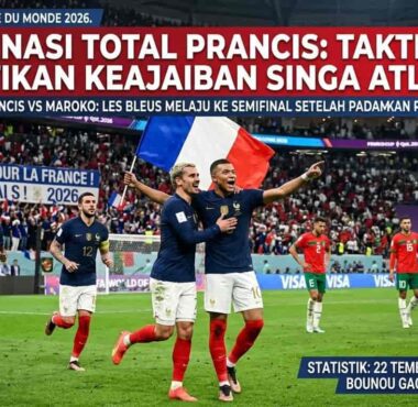 Analisis Prancis vs Maroko Piala Dunia 2026: Efisiensi taktis Les Bleus hentikan dongeng keajaiban Maroko. Simak statistik dominan Prancis di sini!