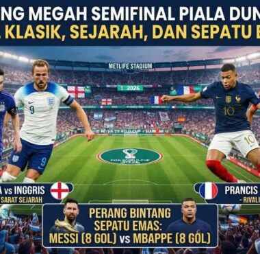 Skuad Prancis, Spanyol, Argentina, dan Inggris bersiap menghadapi babak semifinal Piala Dunia 2026 yang penuh drama.