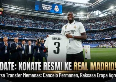 Ibrahima Konate saat diperkenalkan secara resmi sebagai pemain baru Real Madrid