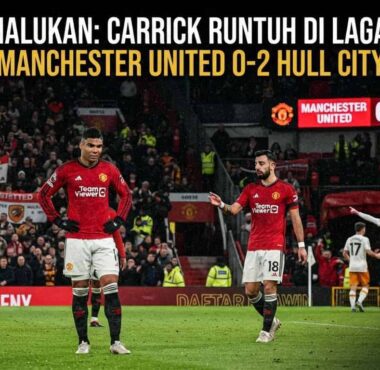 Suasana kekecewaan para pemain Manchester United setelah menelan kekalahan dari Hull City di laga pembuka Premier League