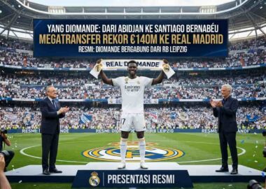 Yan Diomande yang resmi berseragam Real Madrid usai memecahkan rekor transfer dari RB Leipzig