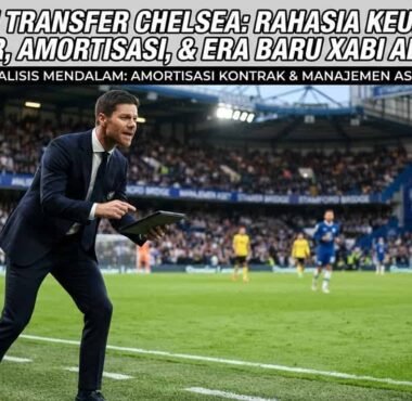 Manajer Chelsea Xabi Alonso saat memberikan instruksi taktis di pinggir lapangan Stamford Bridge