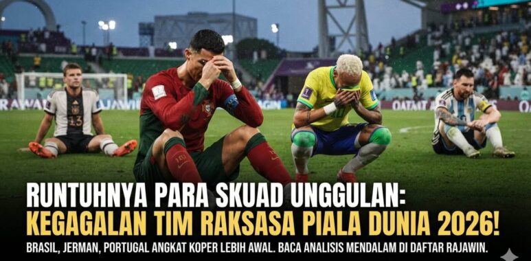 Ekspresi lesu para pemain bintang Eropa dan Amerika Latin setelah timnya tersingkir prematur dari kompetisi Piala Dunia 2026.