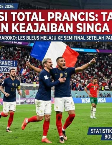 Analisis Prancis vs Maroko Piala Dunia 2026: Efisiensi taktis Les Bleus hentikan dongeng keajaiban Maroko. Simak statistik dominan Prancis di sini!