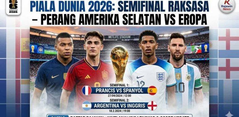 Jadwal dan hasil pertandingan babak semifinal turnamen sepak bola dunia tahun dua ribu dua puluh enam