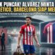 Penyerang Argentina Julian Alvarez yang meminta transfer dari Atletico Madrid ke FC Barcelona