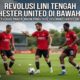 Jajaran pemain baru Manchester United di lini tengah saat melakoni sesi latihan bersama tim